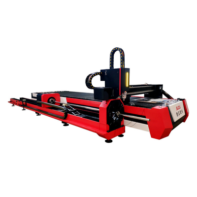 Laser CUTTING SUDA Fiber Laser Cutting Machine SUDA FC 2000W 1530 with rotary device tube and pipe cutting